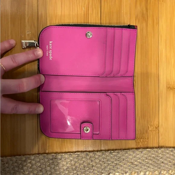 Kate Spade Black and Pink Floral Bag - Picture 2 of 3